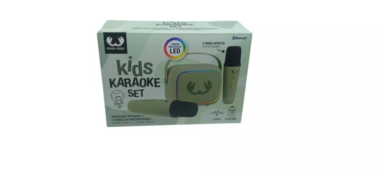 GŁOŚNIK PRZENOŚNY FRESH 'N REBEL KARAOKE KIDS ZIELONY