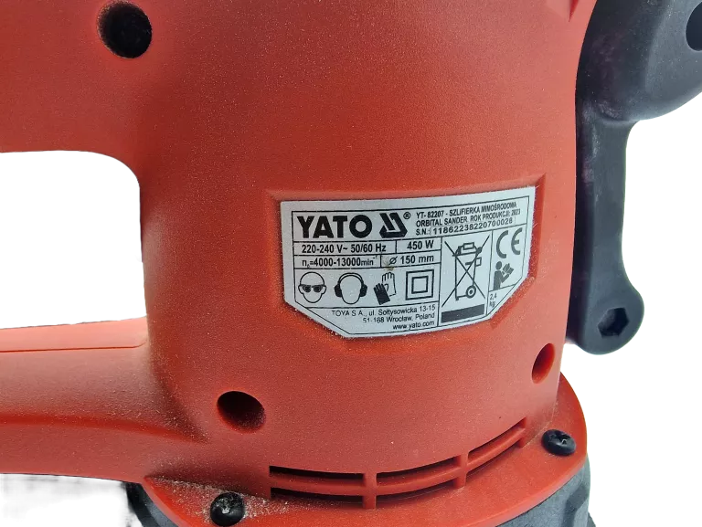 YATO SZLIFIERKA MIMOŚRODOWA OSCYLACYJNA ELEKTRYCZNA YT-82207