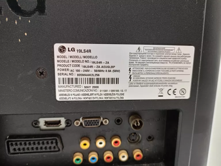 TELEWIZOR LG 19LS4R ZOBACZ!!