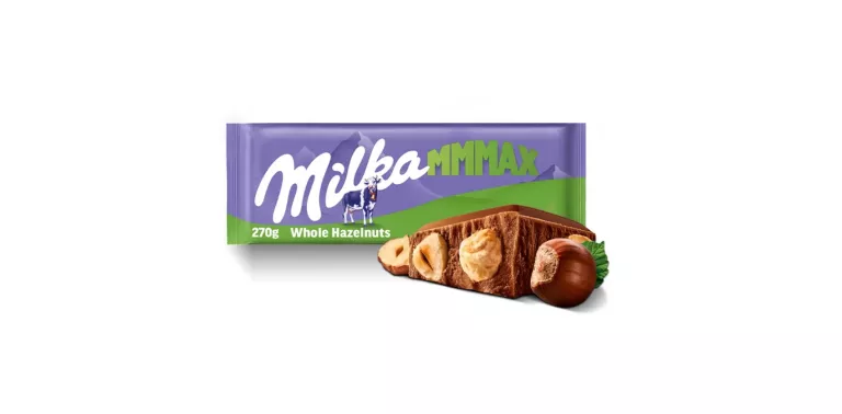 CZEKOLADA MILKA WHOLE HAZELNUTS 270G CAŁE ORZECHY