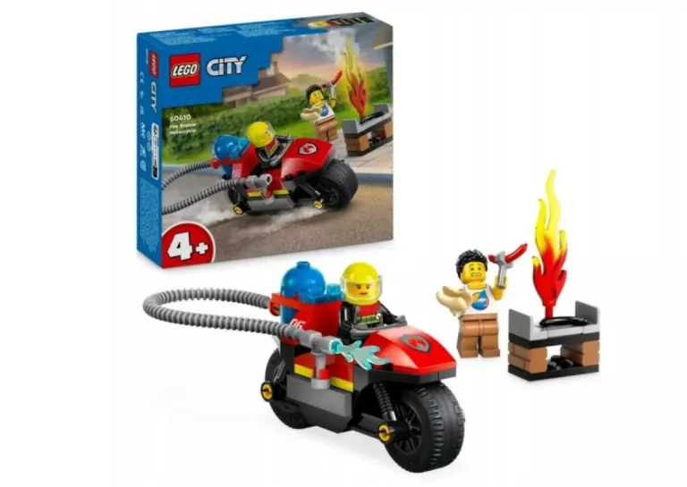 LEGO CITY STRAŻ POŻARNA 60410 STRAŻACKI MOTOCYKL RATUNKOWY MOTOR ŁATWE 4+