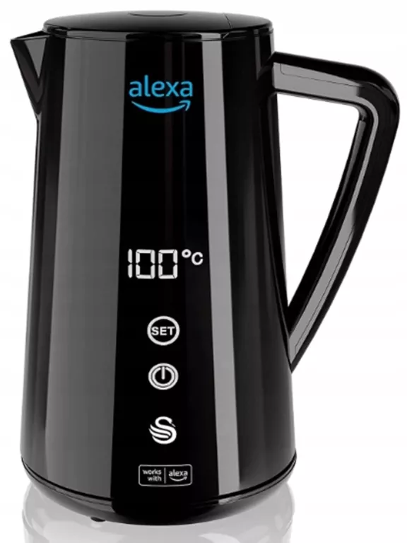 SWAN ALEXA SMART CZAJNIK ELEKTRYCZNY 1800 W 1,5 L CZARNY