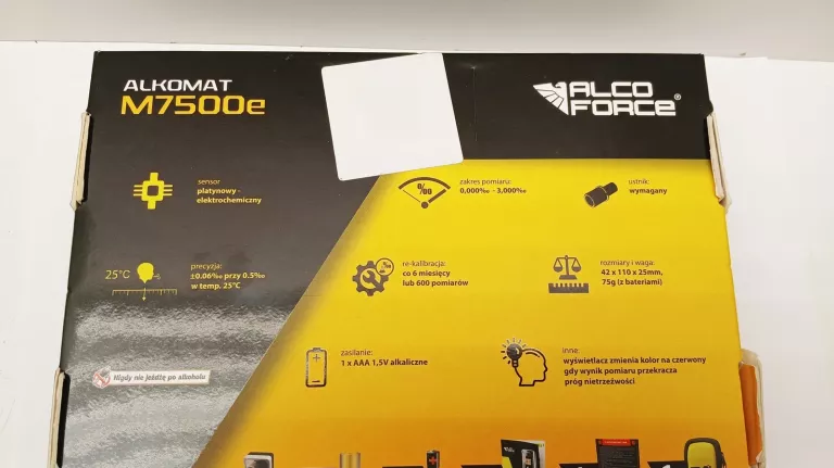 ALKOMAT ELEKTROCHEMICZNY ALCOFORCE M7500E