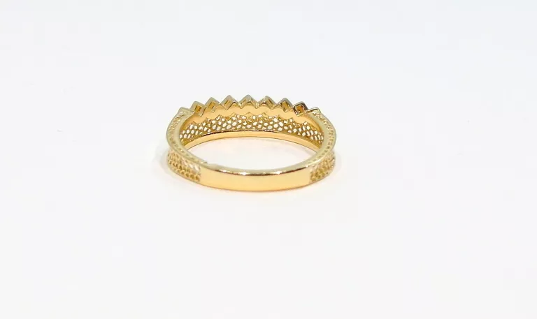 ZŁOTY PIERŚCIONEK TIARA PRP.585 R.18 2,31 G.
