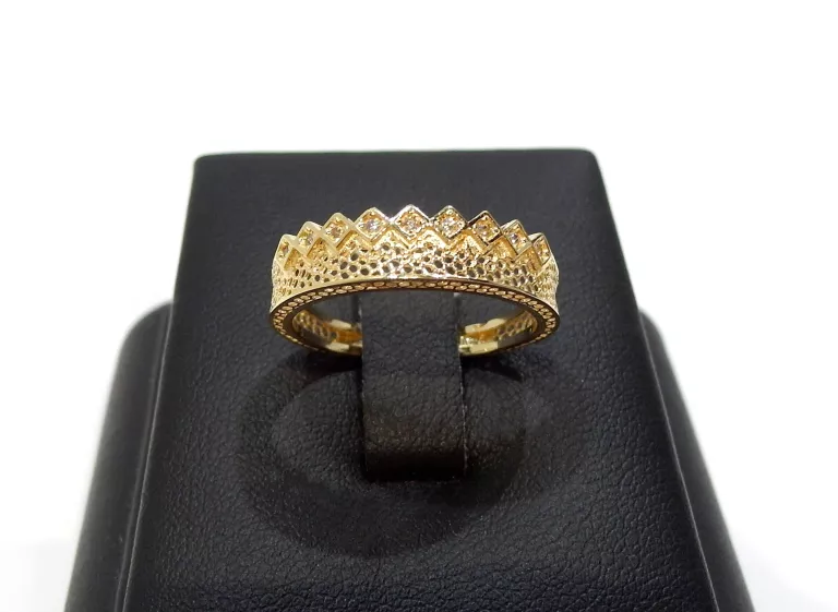 ZŁOTY PIERŚCIONEK TIARA PRP.585 R.18 2,31 G.