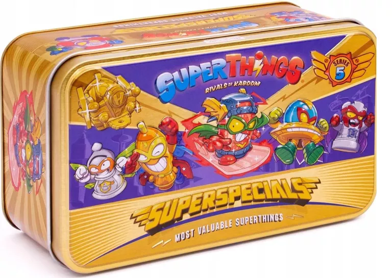 SUPER ZINGS THINGS ZŁOTA PUSZKA 9 FIGUREK SERIA 5