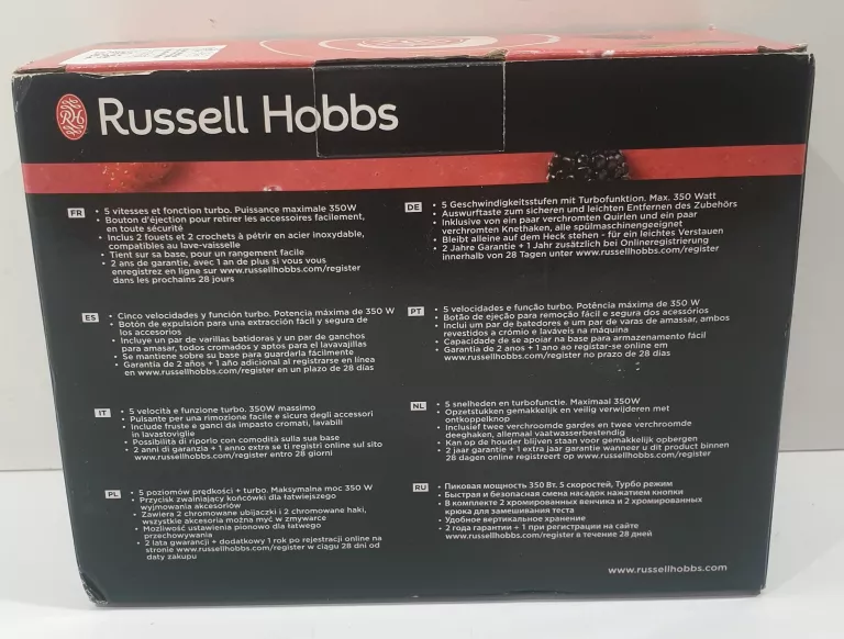 MIKSER RĘCZNY DESIRE RUSSELL HOBBS 24670-56 350W