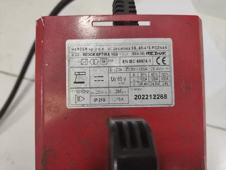 SPAWARKA INWERTEROWA PIROTEC SPAWARKA INWERTEROWA REDOK OPTIMA 162I