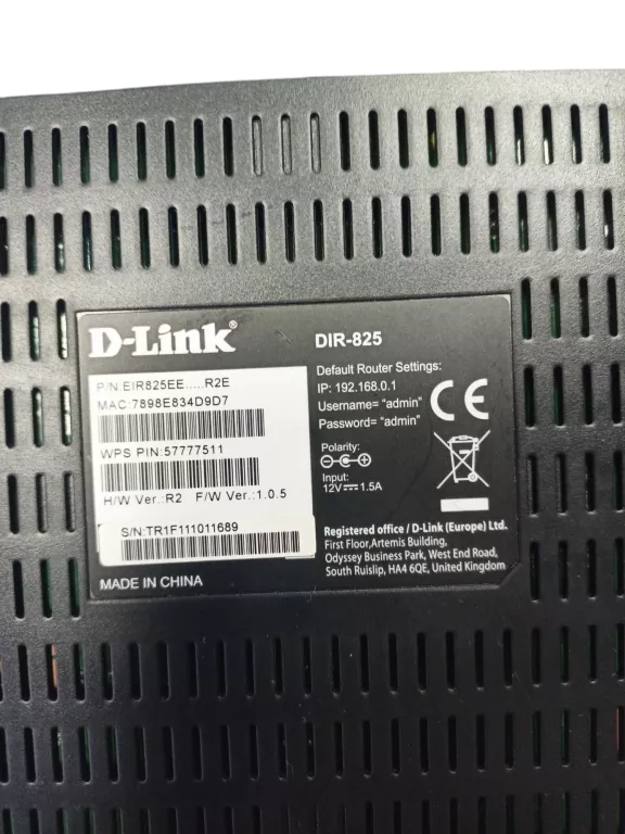 ROUTER D-LINK DIR-825  ZASILACZ KABEL