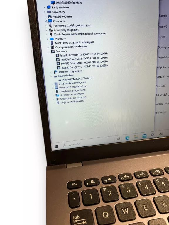 LAPTOP ASUS A509J I3-1005G1 4/256GB