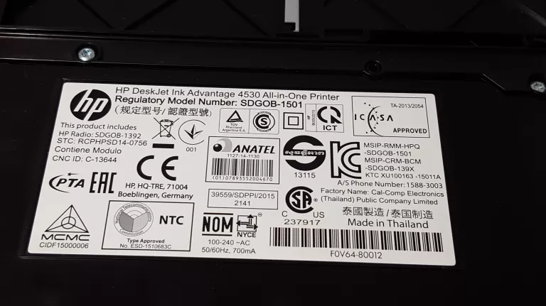 URZĄDZENIE WIELOFUNKCYJNE HP 4535 KABEL