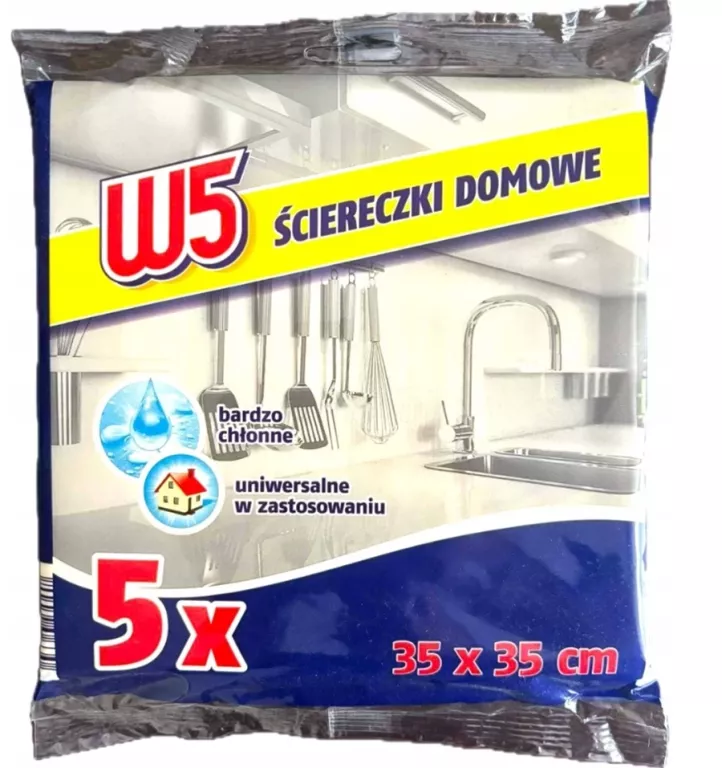 W5 ŚCIERECZKI DOMOWE 5 SZTUK