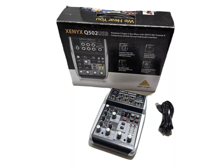 MIKSER BEHRINGER XENYX Q502USB 5 - KANAŁOWY