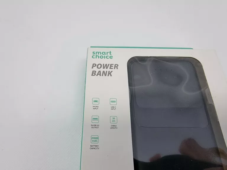 POWERBANK SMART CHOICE 20000MAH CZARNE