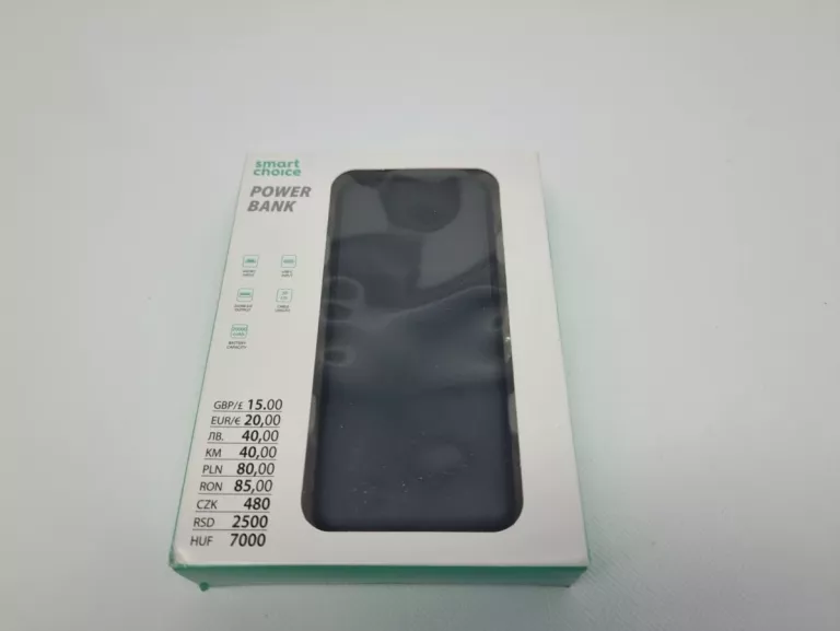 POWERBANK SMART CHOICE 20000MAH CZARNE