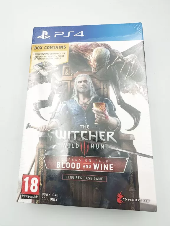 WIEDŹMIN EDYCJA KOLEKCJONERSKA KARTY KREW I WINO PS4