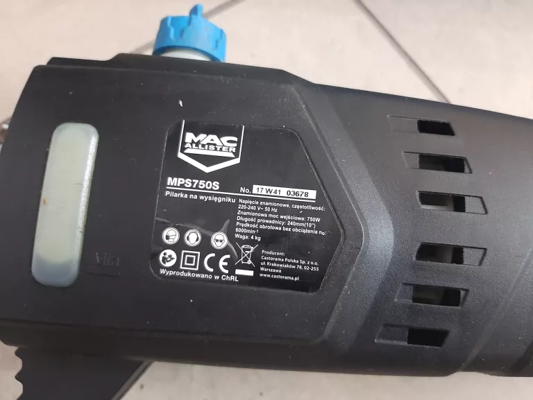 PILARKA NA WYSIĘGNIKU MACALLISTER  MPS750 750 W