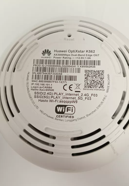 ROUTER HUAWEI OPTIXSTAR K562