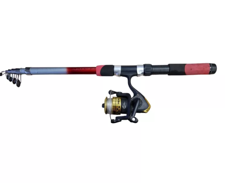 WĘDKA TELESKOPOWA MIRCALE FISH 2,4M 40-30G KOŁOWROTEK RUMPOL XM200