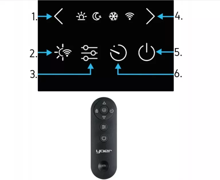 GRZEJNIK ELEKTRYCZNY KONWEKTOROWY SZKLANY YOER 2500 W +ECO +WIFI LED +TIME