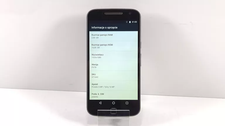 TELEFON MOTO G4 PLUS 2 GB / 16 GB OPIS