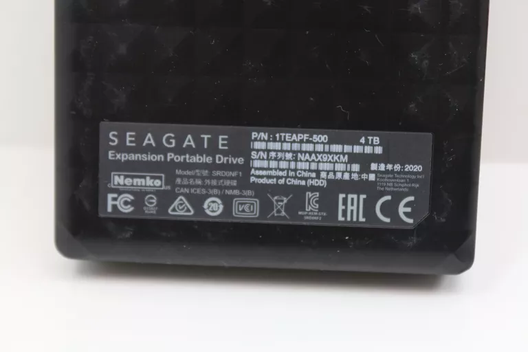 SEAGATE EXPANSION PORTABLE 4TB USB 3.2 GEN. 1 CZARNY