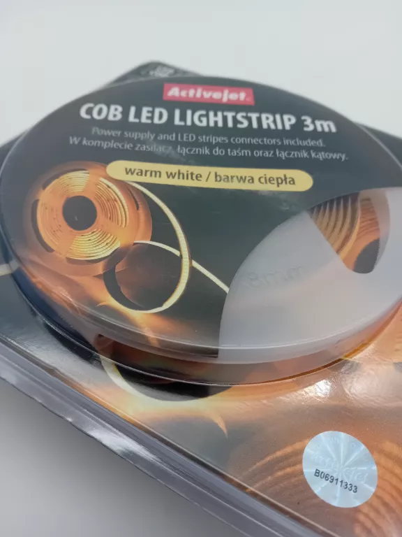 ACTIVEJET TAŚMA LED COB 12V 19W 1800LM 3000K 3M