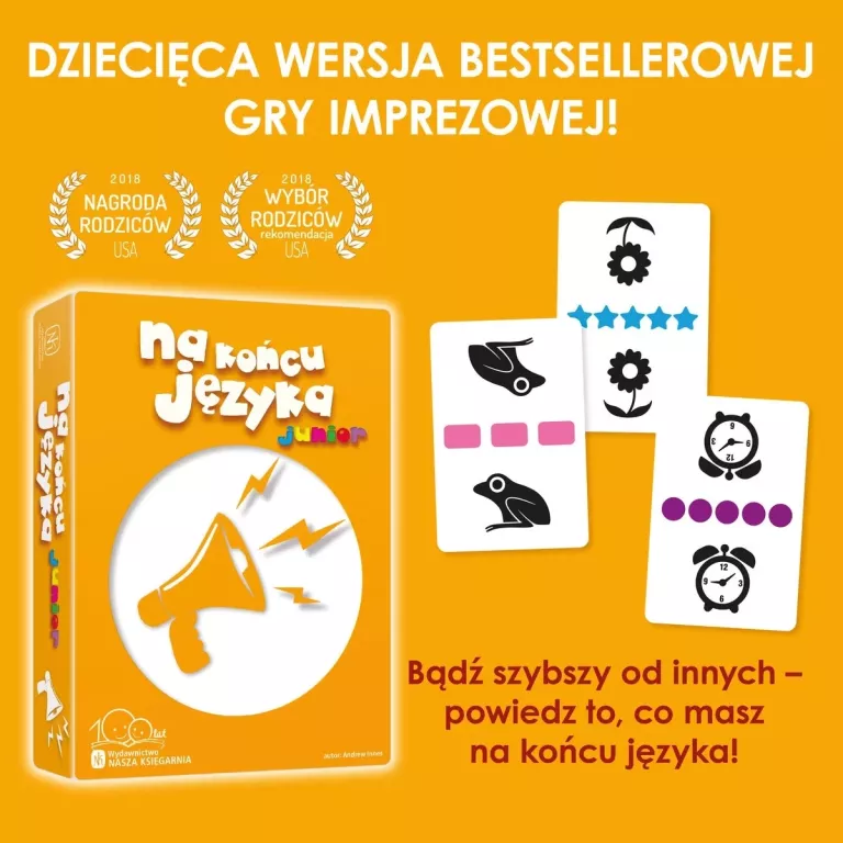 KARCIANA GRA TOWARZYSKO IMPREZOWA NA KOŃCU JĘZYKA JUNIOR