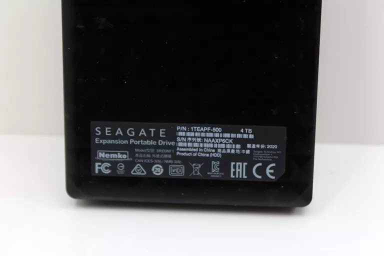 SEAGATE EXPANSION PORTABLE 4TB USB 3.2 GEN. 1 CZARNY