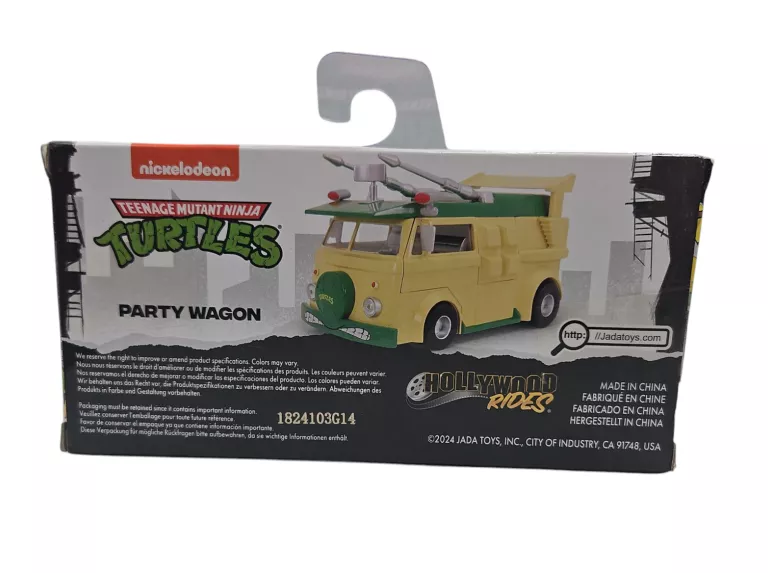 MODEL SAMOCHODU TEENAGE MUTANT NINJA TURTLES 1/32 - PARTY WAGON