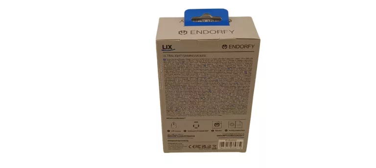 MYSZ GAMINGOWA ENDORFY LIX BLACK ARGB 8000 DPI PIXART PMW3325 EY6A002 1,8M