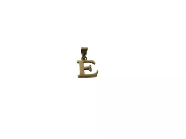 ZŁOTA ZAWIESZKA LITERKA "E" 585 0,89G.