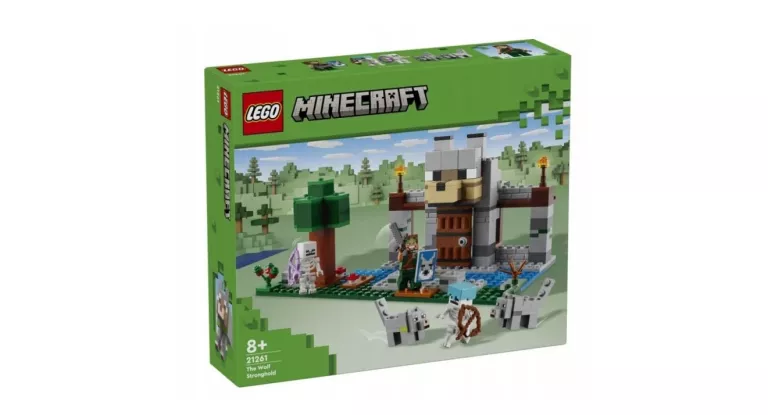 ZESTAW LEGO MINECRAFT 21261 TWIERDZA WILKA HE WOLF STRONGHOLD STAN IDEAŁ