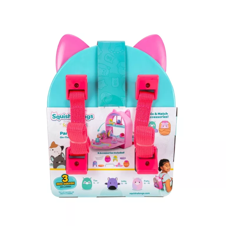 SQUISHMALLOWS ZESTAW PLECAK Z FIGURKAMI MINI SQUISH Z AKCESORIAMI