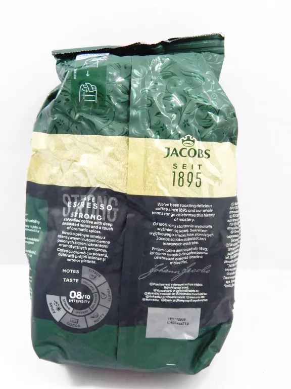 KAWA ZIARNISTA JACOBS ESPRESSO 1000 G IMPORT