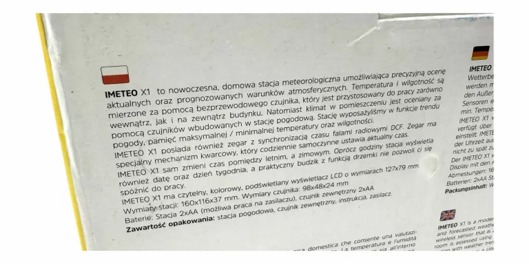 STACJA POGODOWA TECHNISAT IMETEO X1 JAK NOWA!!