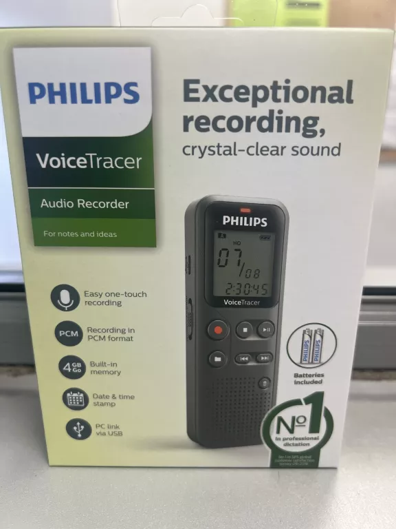 DYKTAFON PHILIPS DVT1110/IGŁA