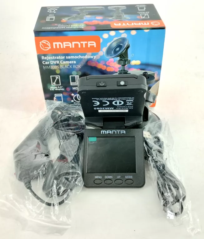REJESTRATOR SAMOCHODOWY MANTA MM308S + PUDEŁKO