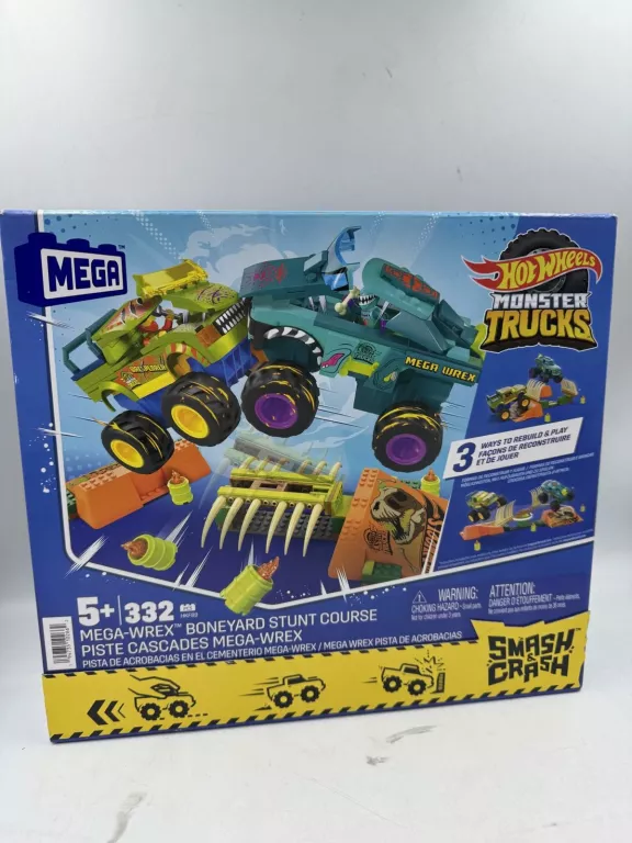 KLOCKI KONSTRUKCYJNE MEGA BLOKS MONSTER TRUCKS MEGA-WREX