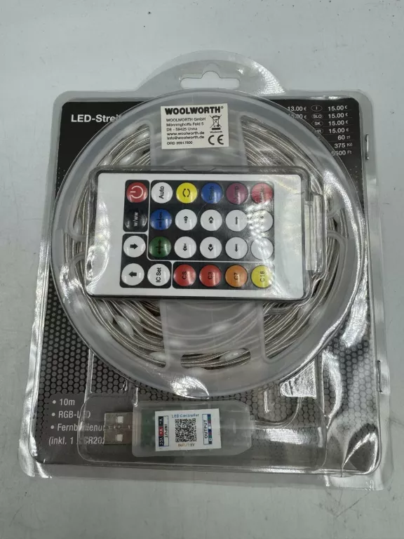 TAŚMA LED Z PILOTEM 10M