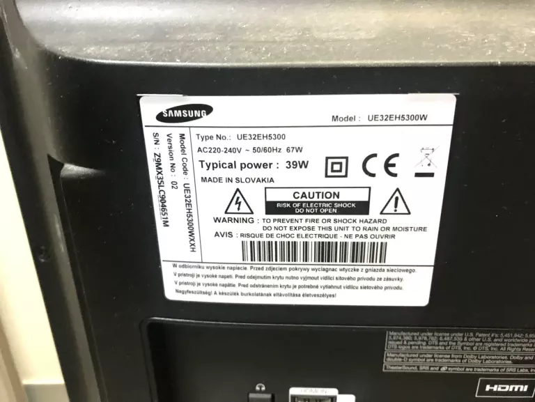 TELEWIZOR SAMSUNG UE32EH5300 + PILOT