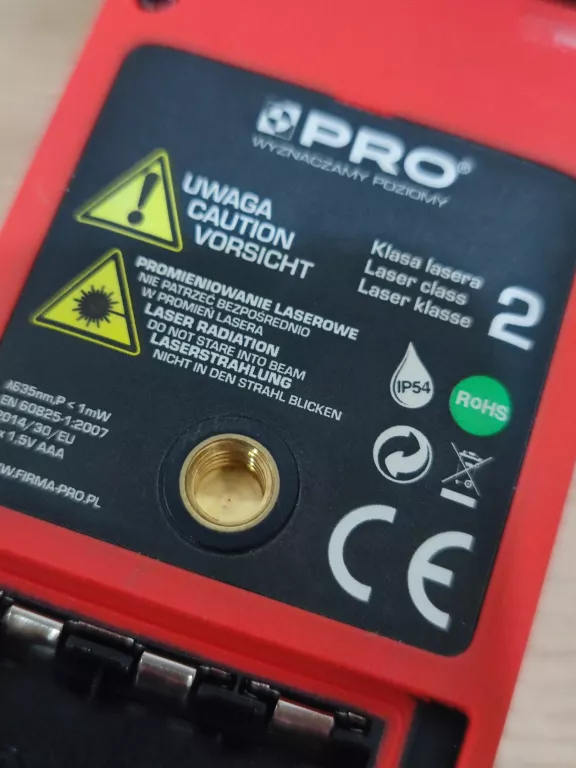 DALMIERZ LASEROWY Z KĄTOMIERZEM DL-80X PRO 0.05 M - 80 M IP54