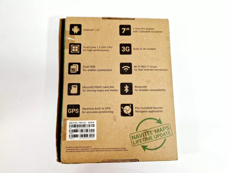 TABLET NAVITEL T500 3G | 1GB/8GB | ANDROID 7.0 | DUAL SIM | GPS
