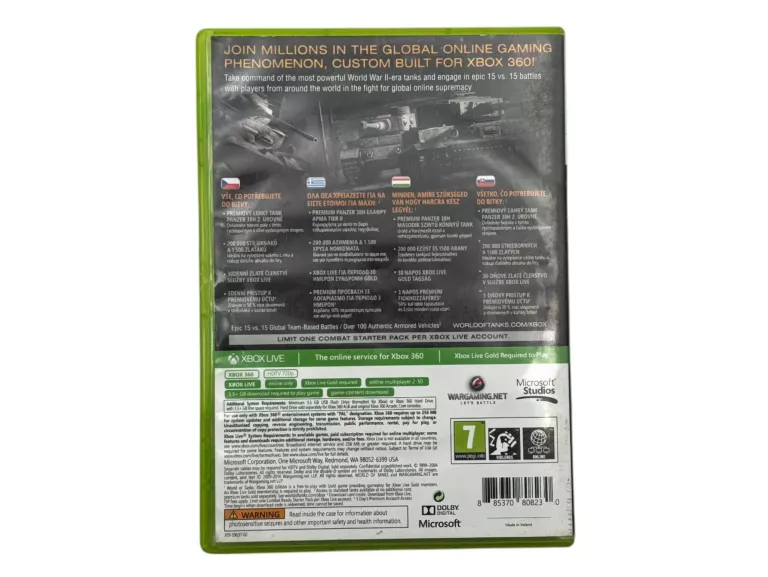 GRA WORLDOFTANKS XBOX 360 EDITION