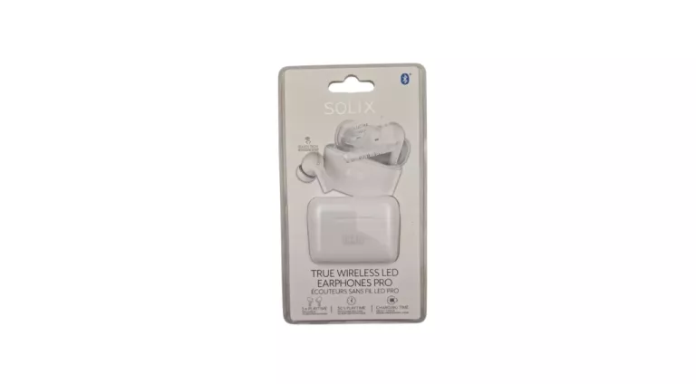 SŁUCHAWKI DOUSZNE SOLIX TRUE WIRELESS LED PRO BIAŁE