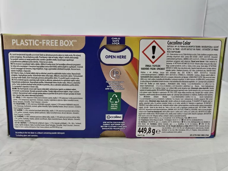 COCCOLINO WASHING CAPSULES COLOR 26SZT
