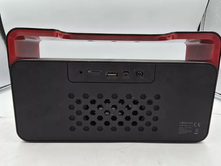 GŁOŚNIK MOBILNY FOREVER BS-600 SZARO-CZERWONY 10W
