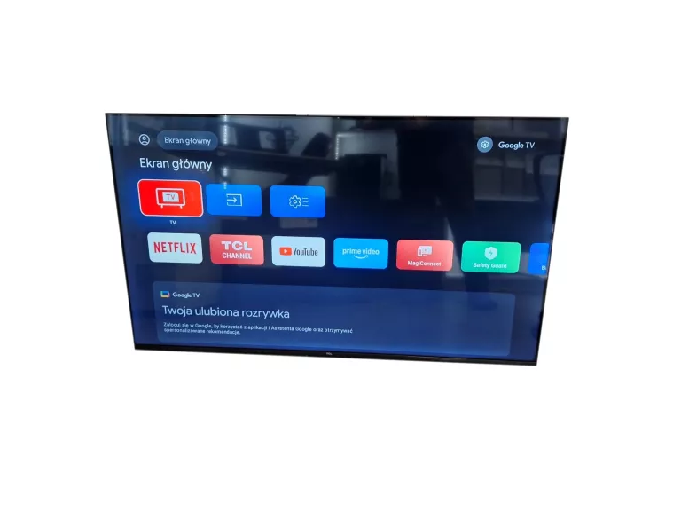 TELEWIZOR TCL 55P638 LED 4K HDR SMART GOOGLE TV ANDROID DEKODER 55 CALI