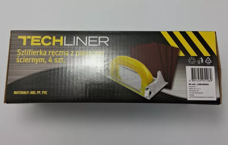 SZLIFIERKA RECZNA Z PAPIEREM TECHLINER