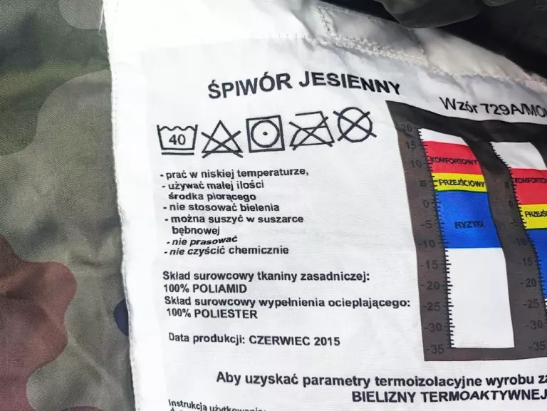 ŚPIWÓR JESIENNY UNIFEQ 729A/MON